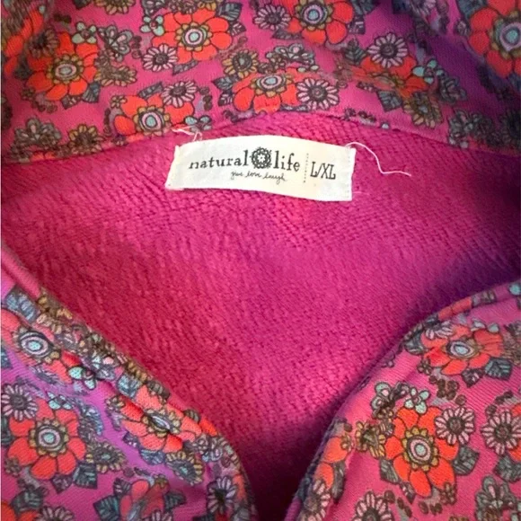 Natural Life Vibrant Floral Pullover/ Quarter Zip - Picture 6 of 6